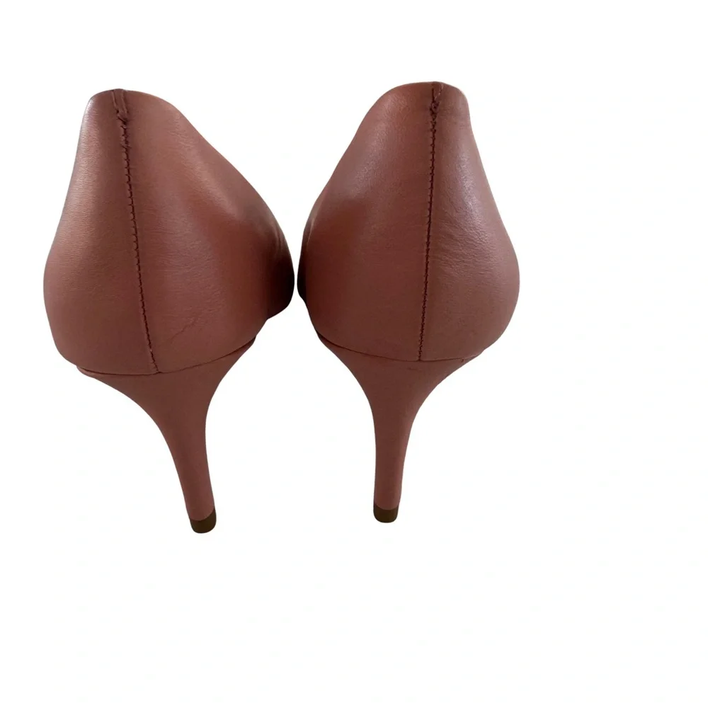 Louise et Cie Dusty Rose Pink Pointed Toe Kitten Heel Leather Pumps Size 8M - Picture 3 of 8
